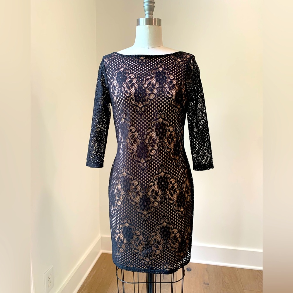 Sz 6 Elegant Floral Lace Topshop Dress
